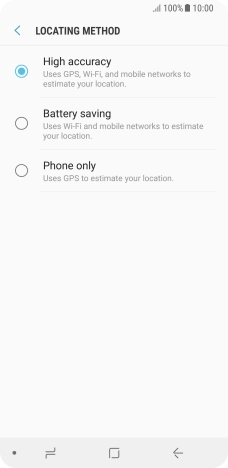 If you select High accuracy, your phone can find your exact position using the GPS satellites, the mobile network and nearby Wi-Fi networks. Satellite-based GPS requires a clear view of the sky.