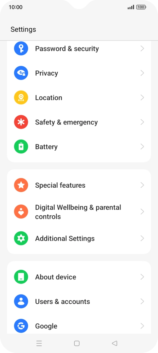 Press Additional Settings.