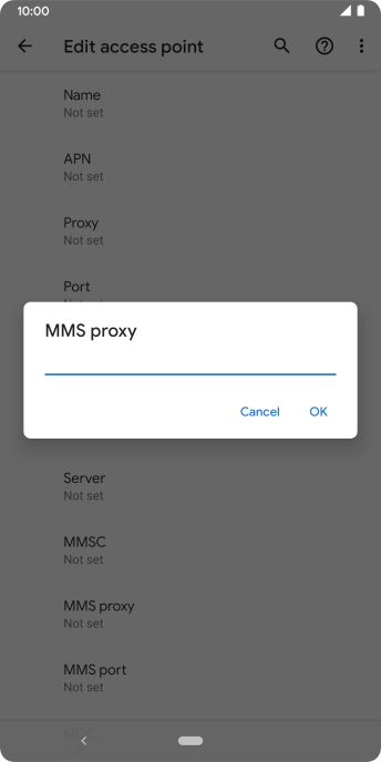 Key in 149.254.201.135 and press OK.