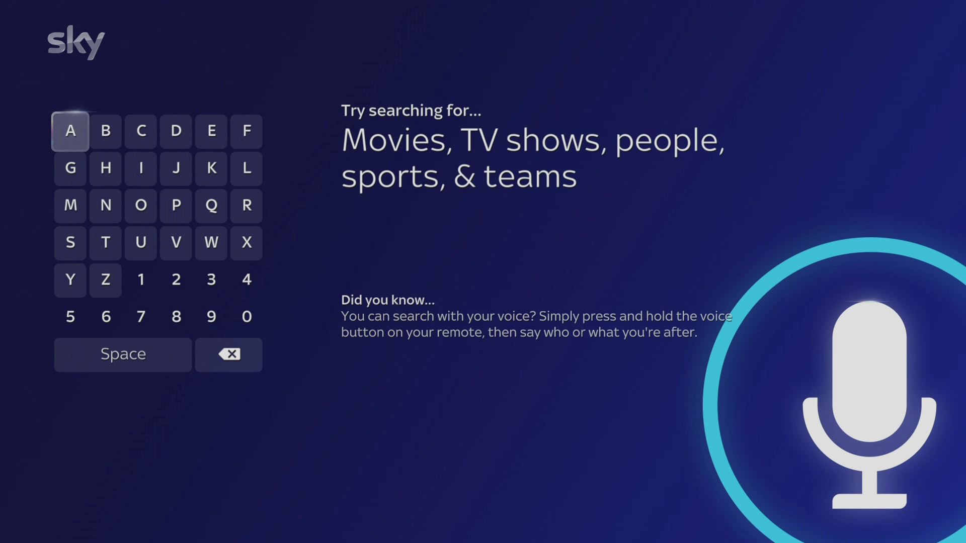 Key in the required search query.