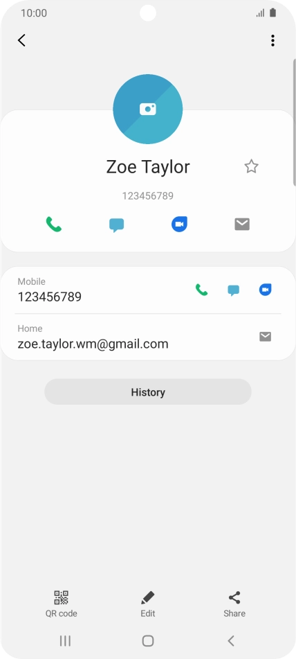 Press the call icon next to the required number.