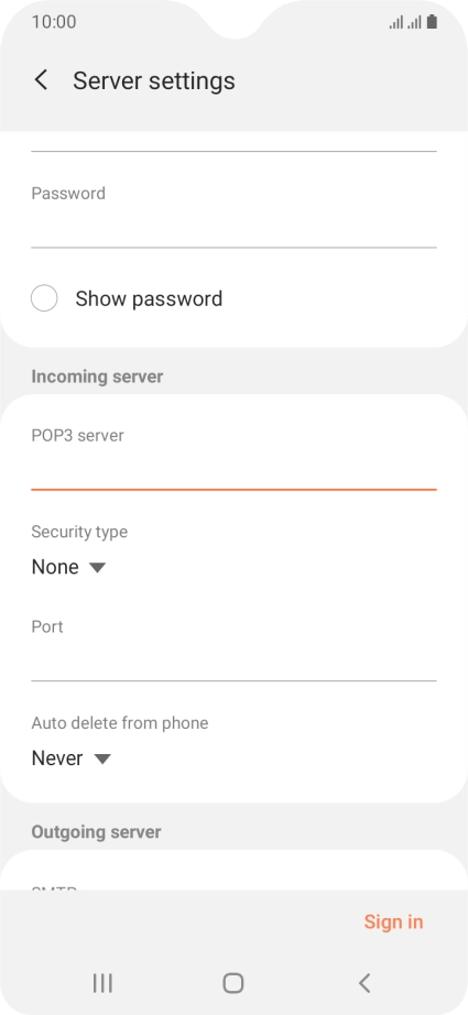 Press the drop down list below 