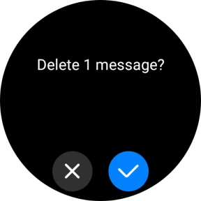 Press the confirm icon.