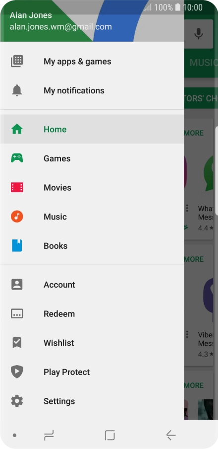 Press My apps & games.