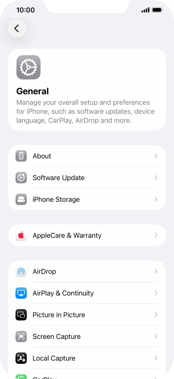 Press Software Update. If a new software version is available, it's displayed. Follow the instructions on the screen to update the phone software.