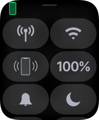 Press the find phone icon to send a signal to your phone.