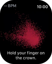 Place your index finger on the Digital Crown while the measurement is done.