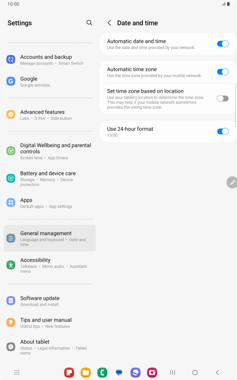 Press the Home key to return to the home screen.