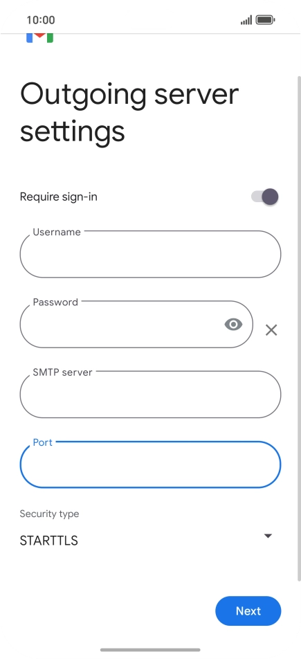 Press the drop down list below 