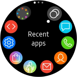 Press the message icon.