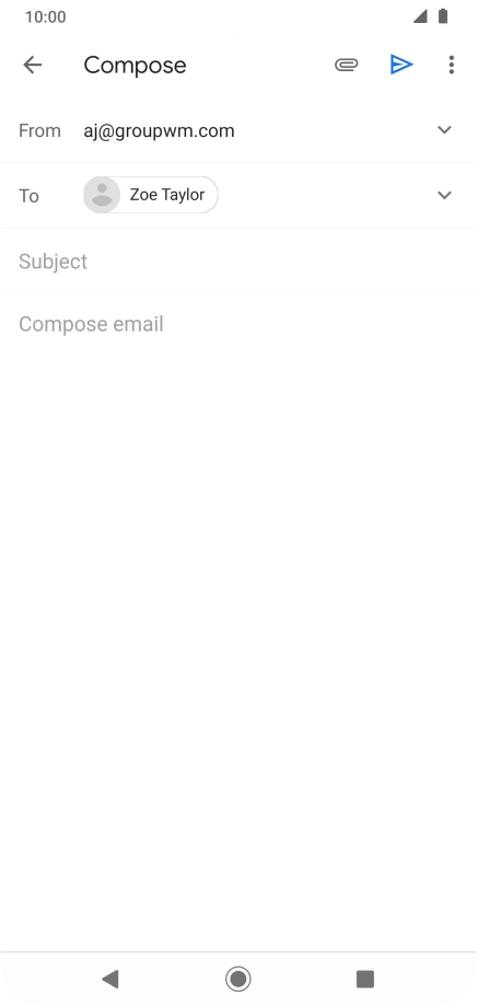 Press Subject and key in the required subject.