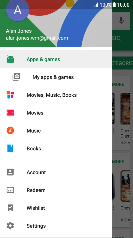 Press My apps & games.