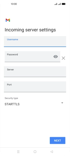 Press the field below 