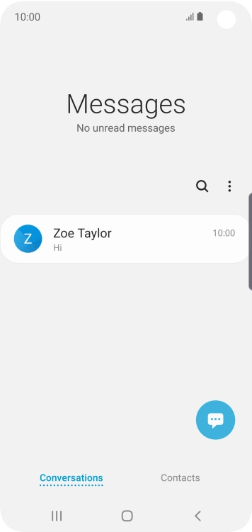 Press the new message icon.