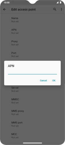 Key in eezone and press OK.