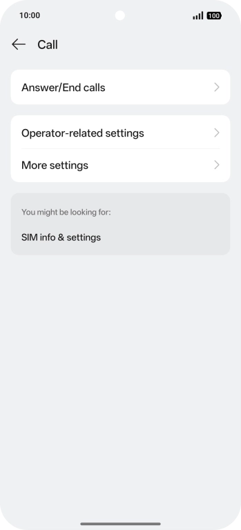 Press Operator-related settings.