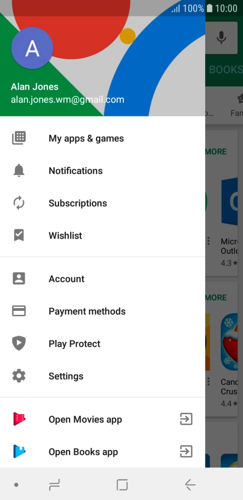 Press My apps & games.