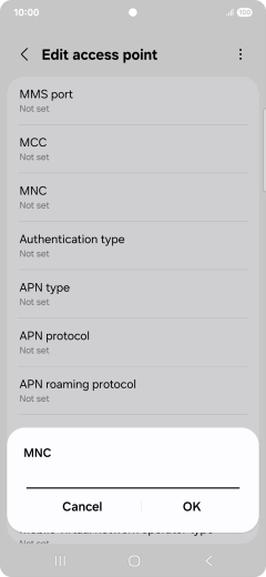 Key in 33 and press OK.