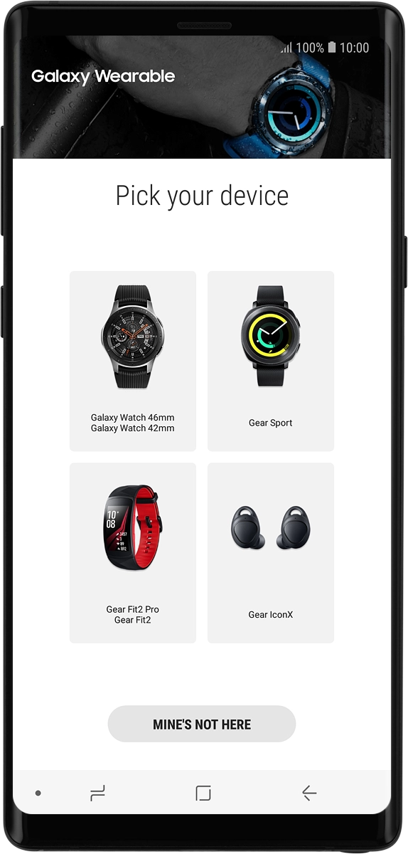 On your phone: Press Galaxy Watch 42mm.