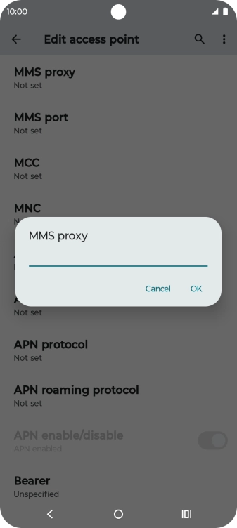 Key in 149.254.201.135 and press OK.