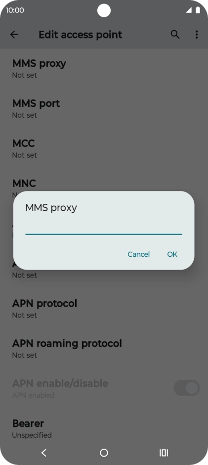 Key in 149.254.201.135 and press OK.