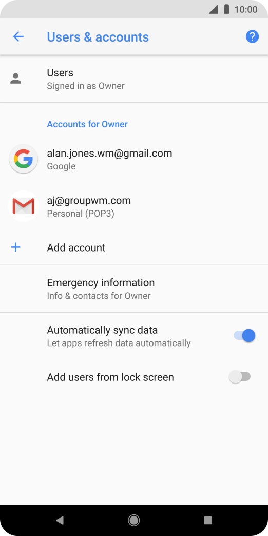 Press the Home key to return to the home screen.