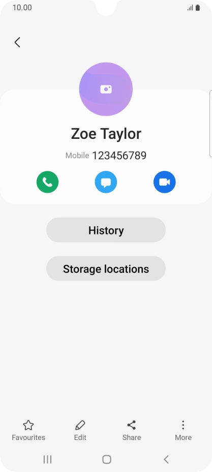 Press the Home key to return to the home screen.