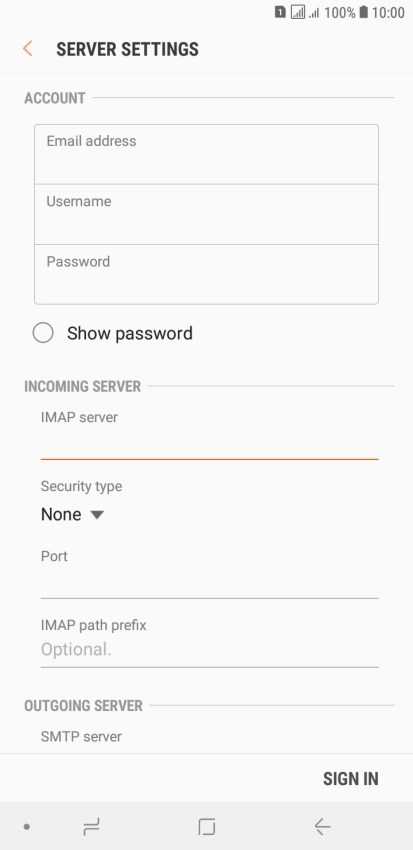 Press the drop down list below 