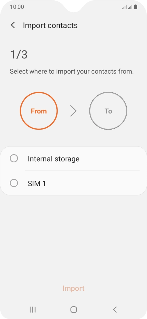 Press the name of the SIM.