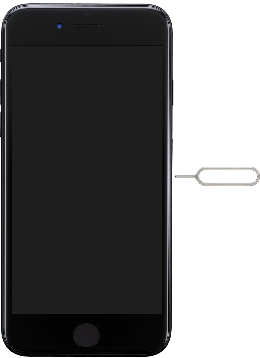 Find the opener for the SIM holder.