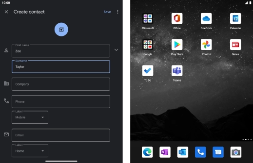 Press Phone and key in the required phone number.