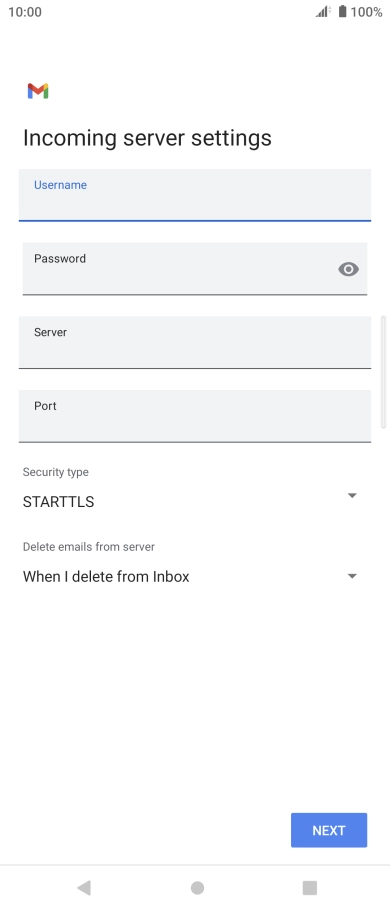 Press the field below 