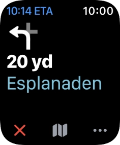 Follow the instructions on the screen to go to the required destination.