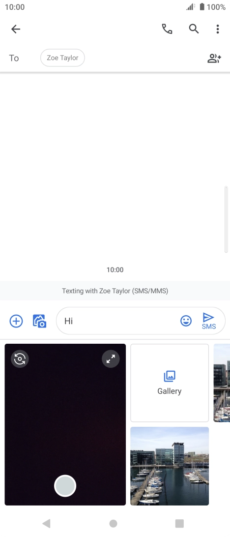 Press Gallery and go to the required folder.