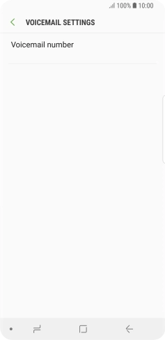 Press Voicemail number.