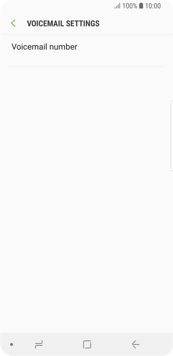 Press Voicemail number.