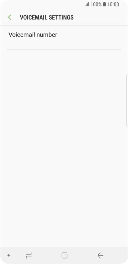 Press Voicemail number.