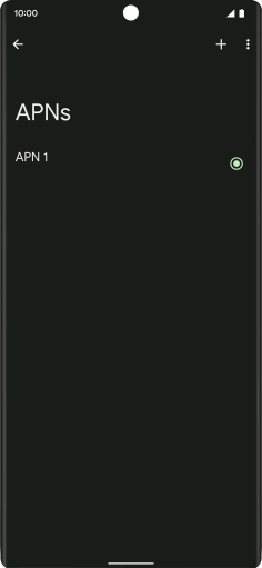 Press the new data connection icon.