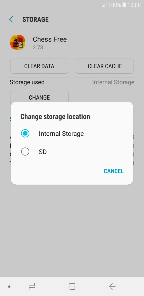 Press the name of the memory card.