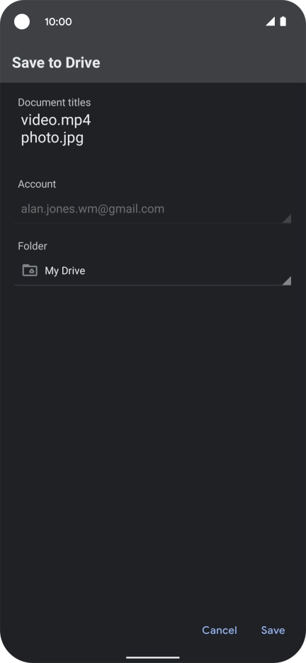 Press the field below 