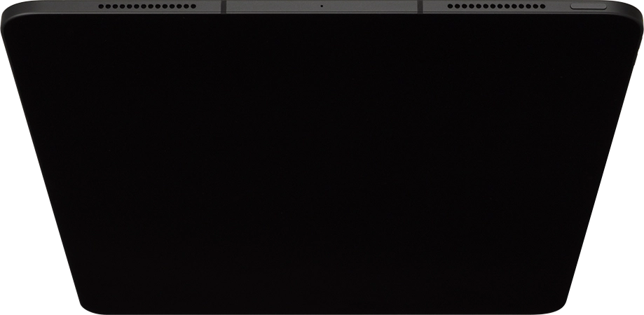 Press and hold the Top key until your tablet is turned on.