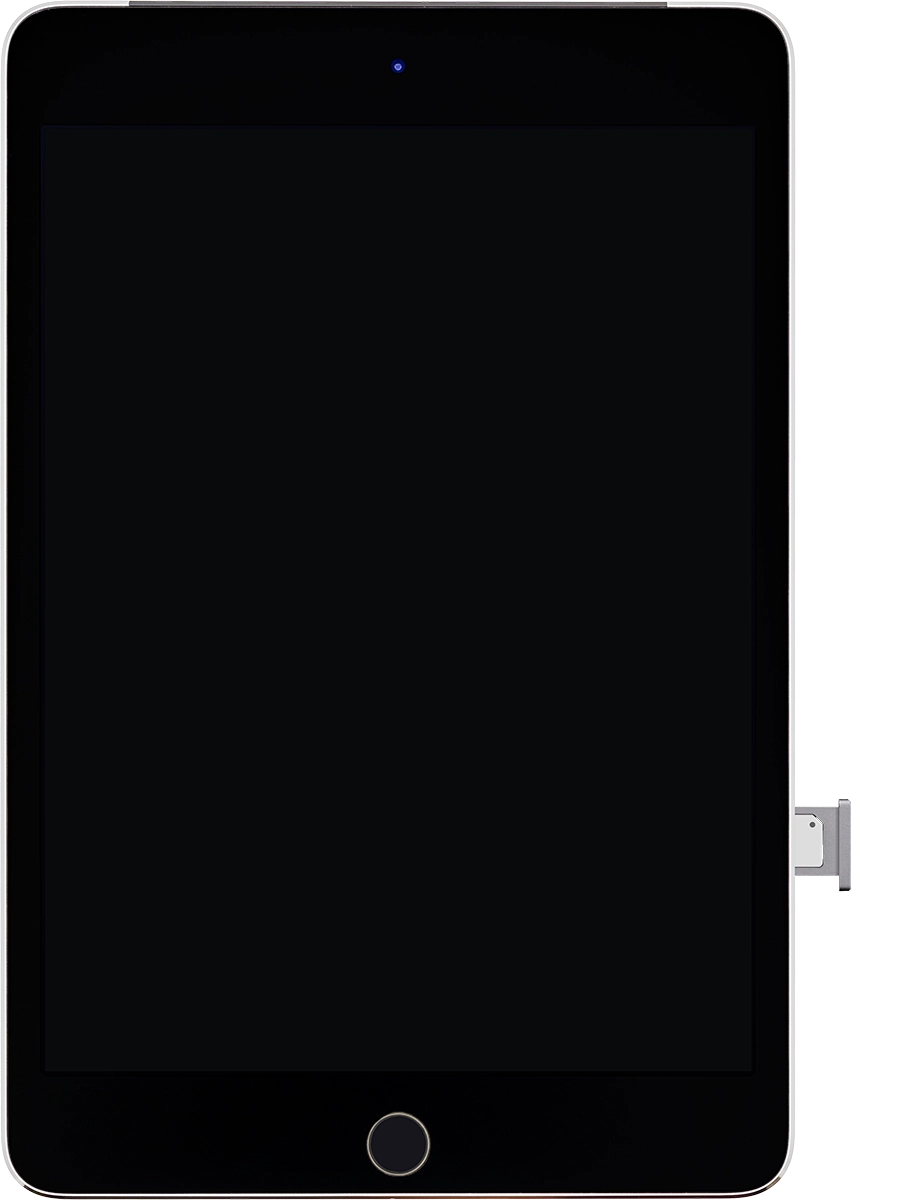 Slide the SIM holder into your tablet.