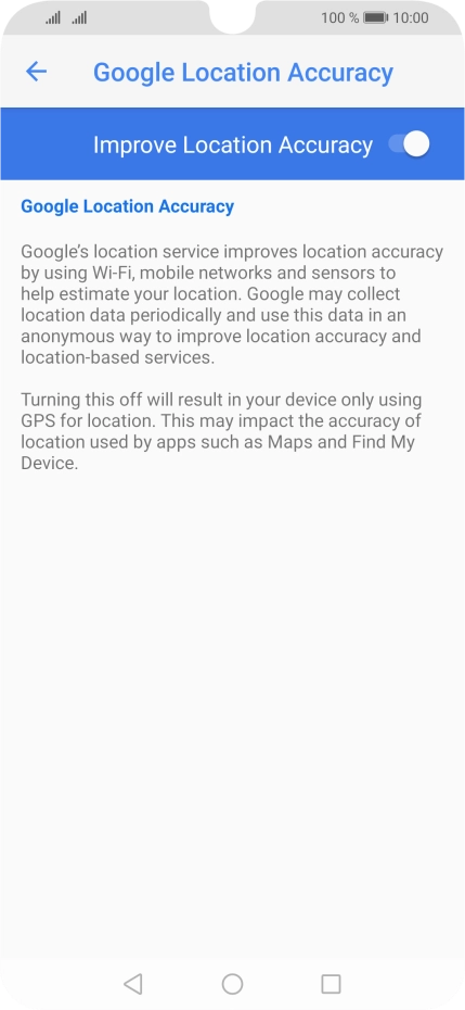 If you press the indicator next to 