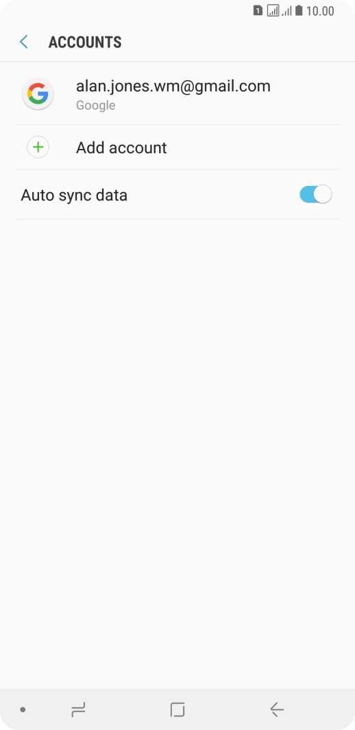 Press the Home key to return to the home screen.