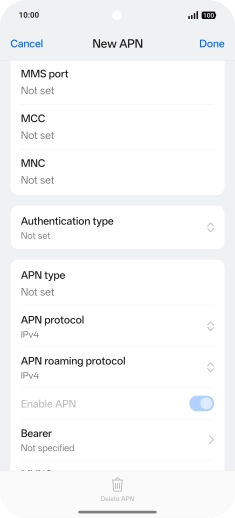Press the field below 