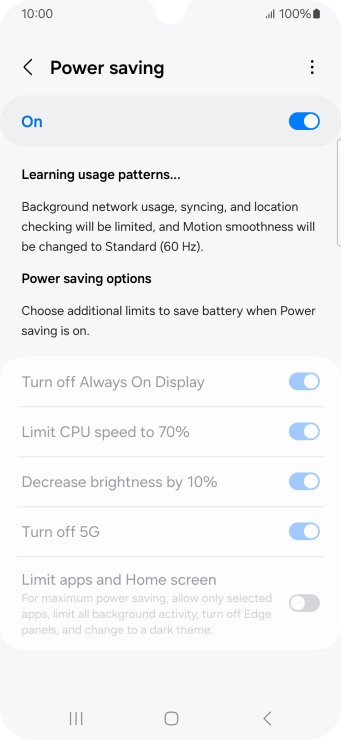 Press the Home key to return to the home screen.