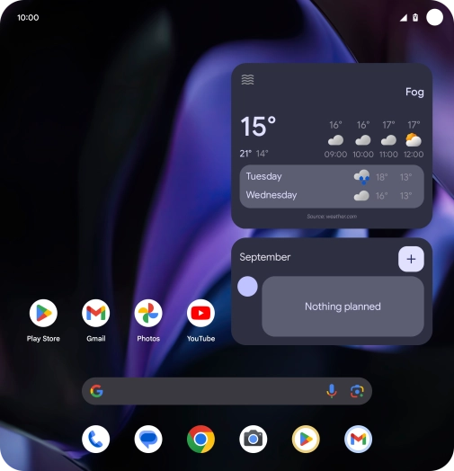 When the battery charging icon is displayed, charging is in progress.