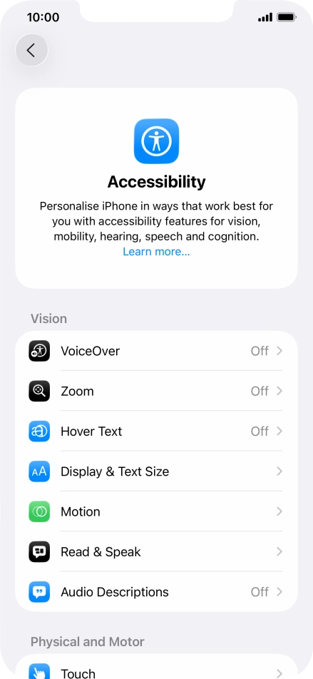 Press the required category below 