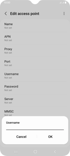 Key in eesecure and press OK.
