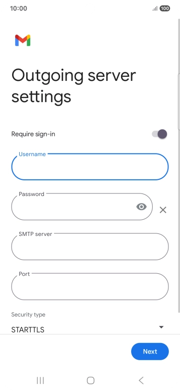 Press the field below 